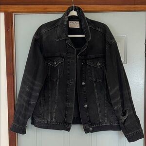 We The Free Black Denim Jacket